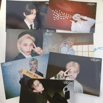 스키즈 현진 전시회 엽서 7매 세트