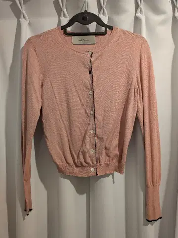 폴 스미스 핑크 가디건 긴팔