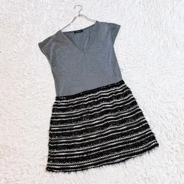 [ REMUS ] 도킹 원피스 이소재 성숙 캐주얼 V넥 A라인