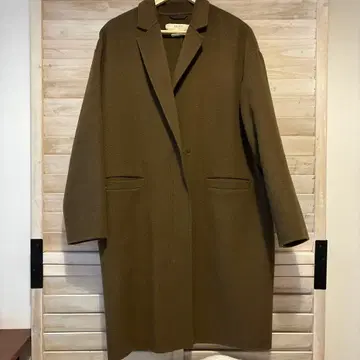 ZARA BASIC 올리브 그린 롱 코트 L