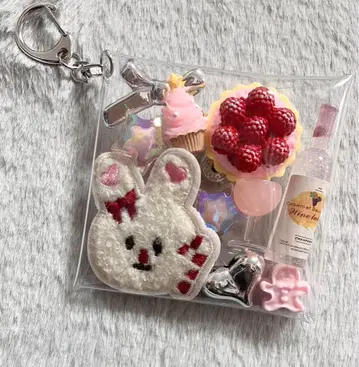 가챠파우치 [ 토끼 크리스마스풍 ]