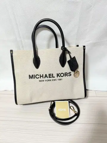 MICHAEL KORS 토트백 아이보리/블랙