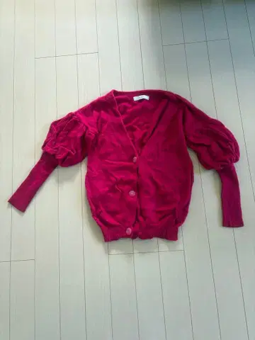 Lily Brown 핑크 니트 가디건