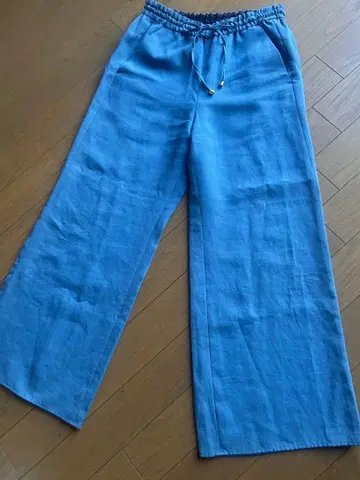 IENA 와이드 팬츠 톤 다운 블루 36