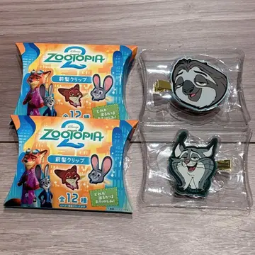 주토피아 앞머리 클립 전 12종 2개 세트 플래시 파우버트