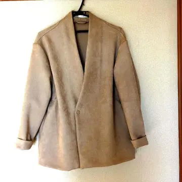 ZARA 어른 베이지 노카라 코트 프리 사이즈