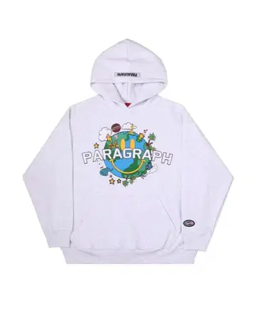 Paragraph 그래픽 후드티 그레이