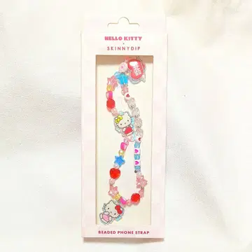 HELLO KITTY SKINNYDIP 비즈 폰 스트랩