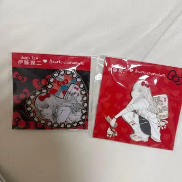 이토 준지 산리오 갸루 토미에 키티 핀즈 핀 배지 2세트