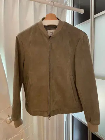 tk: 스웨이드 봄버 자켓 올리브 그린