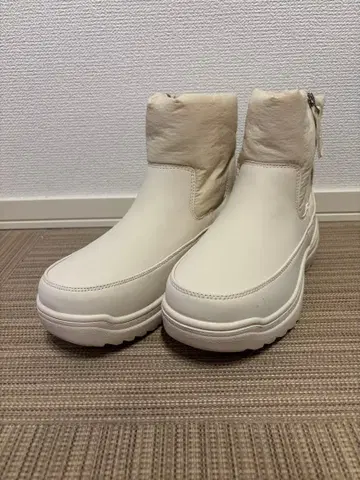 숏부츠 크림색 발수.방수.미끄럼 방지.방한