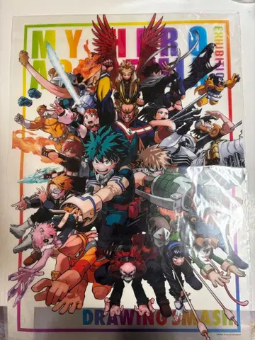 나의 히어로 아카데미아 원화전 A3 클리어 포스터