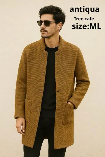 안티카/트리 카페/롱 니트 가디건/안감 있음