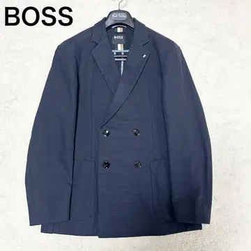 새상품급 BOSS 더블 브레스트 테일러드 자켓 저지 원단