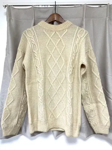 [ VINTAGE ] 피셔맨 니트 아란 니트 두툼한