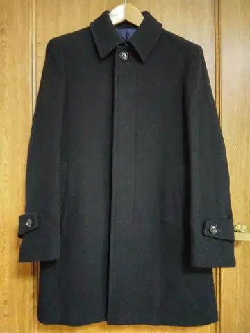 ABAHOUSE 블랙 스텐카라 코트