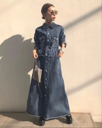 AMERI 4WAY DENIM DRESS COAT