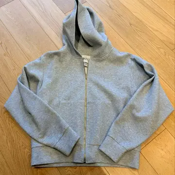 RECTO 그레이 풀 지퍼 후디