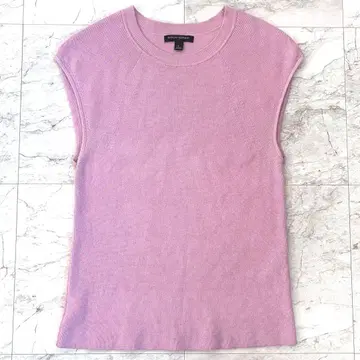 바나나리퍼블릭 니트 베스트 리브 니트 베스트 핑크 리브 니트 L