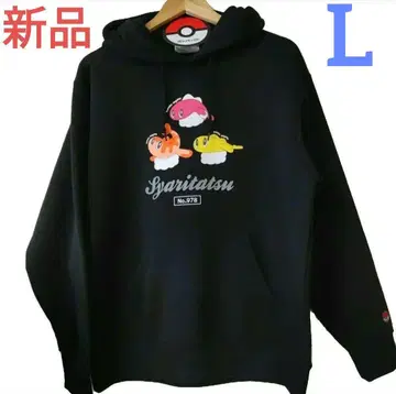 새상품 포켓몬 Pokemon 샤리타츠 후드티 블랙 L 속기모 돈키