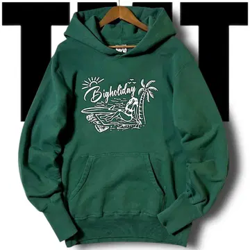 L 정가 2.7만 TMT 티엠티 맨투맨 후드티 풀오버 그린