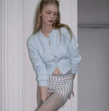 Soft Nut Button Cardigan [Sky Blue]