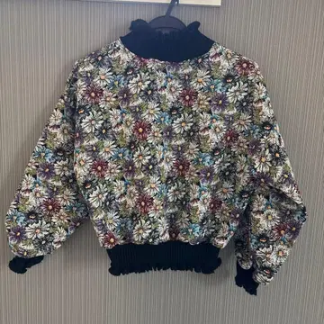 meridian 꽃무늬 니트 빈티지 구제 의류 레트로