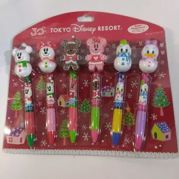 도쿄 디즈니 리조트 캐릭터 볼펜 6개 세트 미개봉