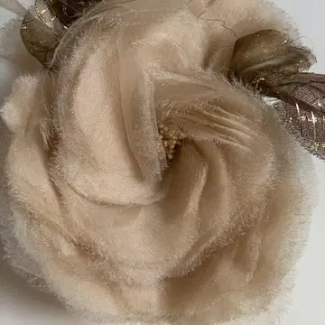 앤티크 실크 코사지 장미