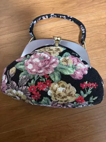 꽃무늬 자수 일본 의류용 백 비즈