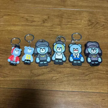 BIGBANG 곰 키링 6개 세트