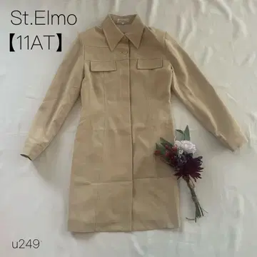 센트 엘모 트렌치코트 클래식 컬러 코트 베이지 [11]