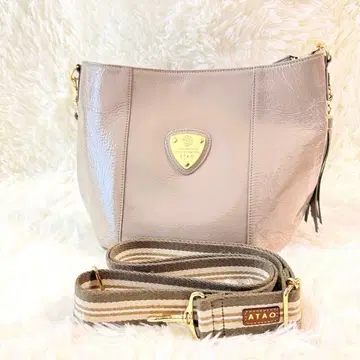 [ 새상품급 ] ATAO 캔디 그레이지 핸드 토트 에나멜 숄더
