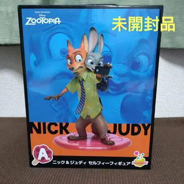 Happy 복권 주토피아 A상 닉 & 주디 셀피 피규어