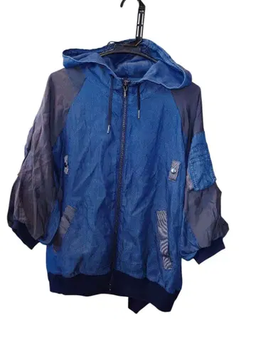 CLOVE 후드 부착 인디고 블루 점퍼 사이즈 38