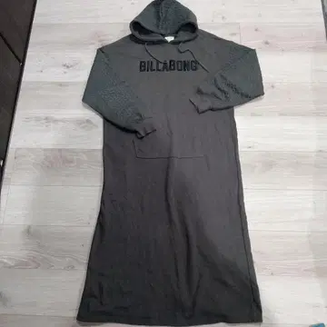 BILLABONG 후드 부착 롱 원피스 M 그레이