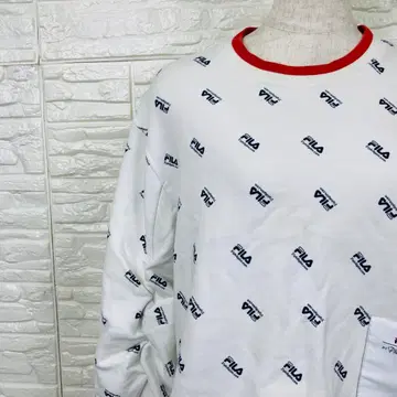 휠라 롱T M 크롭 콜라보 로고 프린트 [ 2692-19 ]