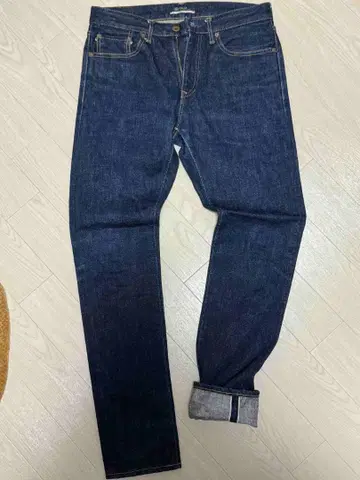 [ 새상품급 ] 재팬 블루진 CIRCLE 테이퍼드 셀비지 데님