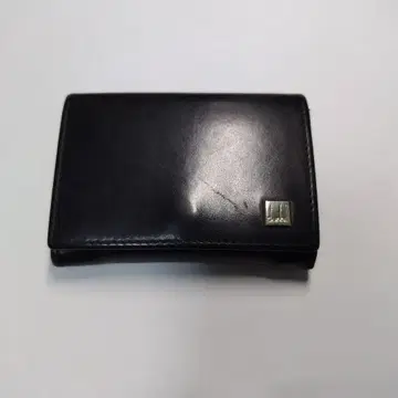 dunhi 블랙 가죽 코인 케이스