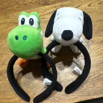 USJ 요시 & 스누피 머리띠 2개 세트