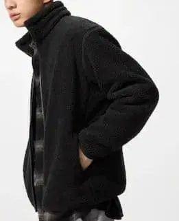 UNIQLO 보아 플리스 자켓 블랙 XL 남녀 공용 485211