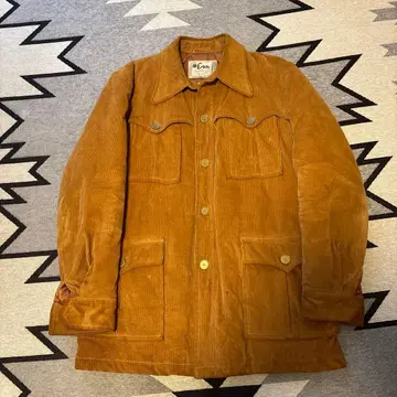 Enjoy 브라운 코튼 코듀로이 커버올