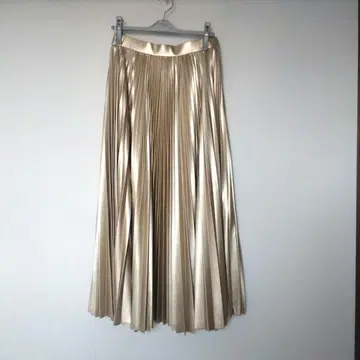 hLM 가죽 같은 플리츠 스커트