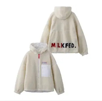 milkfed. 보아 지퍼 후디 블루종