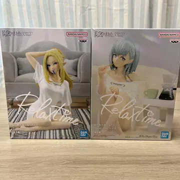 BANDAI Relax time 피규어 알파, 베타 2체 세트