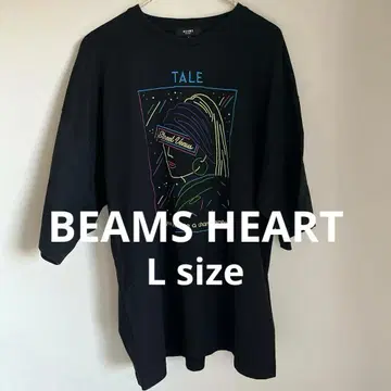 BEAMS HEART 빔즈 T셔츠 자수 L