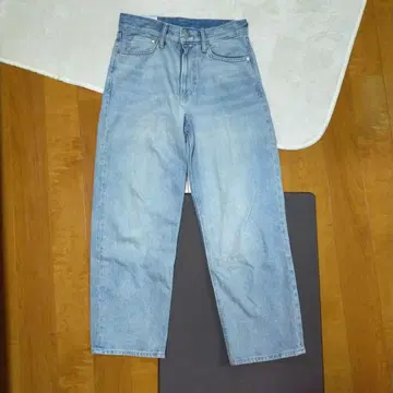 라이트 블루 와이드 레그 데님 팬츠 H&M