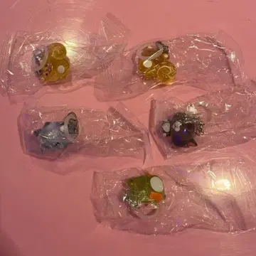 토끼 모피 메지루시 액세서리 5점 세트