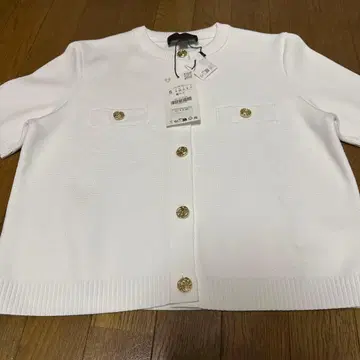 ZARA 골드 버튼 가디건