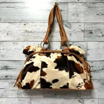 택 포함 미사용 Y2K 카우 패턴 숄더백 애니멀 무늬 페어리 그런지